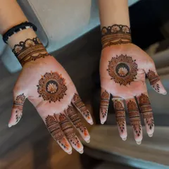 A classic and beloved minimal design featuring a lotus mandala on the palm and detailed finger caps. It's simple, elegant, and always beautiful.