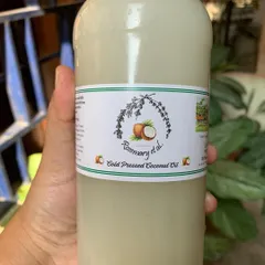 This is our signature cold-pressed coconut oil, bottled and ready for your kitchen. We make it from coconuts grown by the Kaveri river on our estate, and its pure, fragrant quality is perfect for cooking.