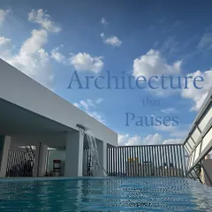 Clean lines, open skies, and the calming rhythm of water. This rooftop pool with a small waterfall feature is designed to make you stop, breathe, and admire.