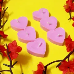 Did you know soy wax is eco-friendly and burns cleaner than paraffin wax? These pink heart-shaped tealights are not just pretty, they are a more sustainable choice for your home.