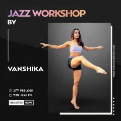 Another one of our popular Jazz workshops, this one led by Vanshika at our Andheri studio. We offer multiple opportunities to train in this foundational style.