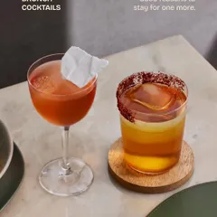 Good reasons to stay for one more. Our brunch cocktails, like the rosy Slow Love and the spicy Sombrero, are crafted to be just indulgent enough for a slow Sunday afternoon.