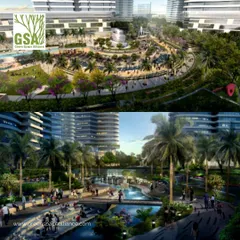 Our expertise in mixed-use developments focuses on creating vibrant, people-centric destinations. We integrate natural elements like water features with dynamic public plazas and green corridors, transforming large-scale townships into engaging ecosystems for living, working, and recreation.