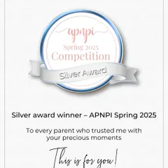 Winning a Silver Award in the APNPI Spring 2025 competition is a milestone I dedicate to every parent who has trusted me with their family’s most precious moments.
