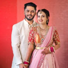 My sweetheart bride-to-be with her fiancé. Her soft, romantic makeup for the engagement perfectly captures the love and excitement of the moment.