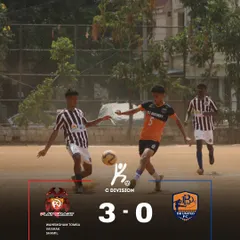 Dominance delivered. A solid 3-0 win over DB United in the C-Division, with goals from Tomba, Vaishak, and Shamil sealing the deal. We don't just play, we make statements.