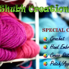 Here is a quick look at the special courses I offer. Whether you want to learn crochet, hand embroidery, cross stitch, or patch work, I have a class for you.