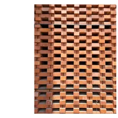 A close-up of the brickwork for our Ishtika project in Dubai. The rough-faced, sand-toned brick has a handcrafted gravitas that defines the home's character.