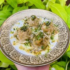 From our innovation series, this Pumpkin Ravioli with a spicy thecha drizzle is a perfect example of our fusion philosophy, blending Italian tradition with a fiery Indian kick.