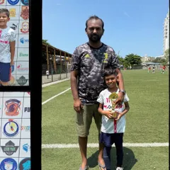 Congratulations to Jaden from our U7 team for earning the Player of the Match award. His hard work in training is paying off on the field.