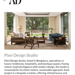 It was an honor for my studio to be featured in Architectural Digest. This recognition highlights my approach to fusing nature-inspired elegance with modern design, creating bespoke spaces for luxury residences, hospitality, and boutique commercial clients.
