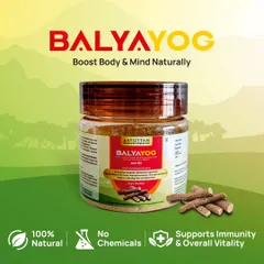 My Balya Yog formulation is for anyone looking to naturally boost their body and mind. It's a blend of pure herbs that supports immunity, improves stamina, and helps you maintain focus and vitality throughout the day.