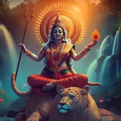 The divine feminine energy of Goddess Durga inspires us to find our inner strength and rise above all difficulties. Her grace and compassion are a source of great power.