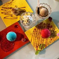 A colourful assortment of my pure vegetarian cheesecakes and ice creams. I believe in offering a wide variety of desserts so there is something for every sweet tooth.