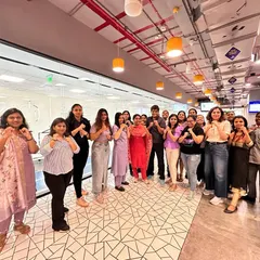 Our team after a women's self-defense workshop for the world's largest shipping line in Mumbai. We focused on building confidence and teaching essential protection skills.