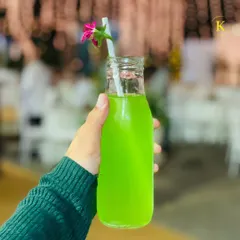 Another one of our popular kids' drinks, this vibrant green beverage is both tasty and eye-catching. We focus on creating fun, non-alcoholic options that are exciting for children.