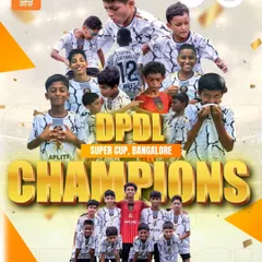 Champions! Here is our U13 squad celebrating their hard-earned victory at the DPDL Super Cup in Bangalore. We instill a winning mentality and compete at the highest levels.