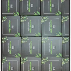 A top down view of the grid of custom branded boxes for the 'Fair and Handsome' campaign. Bulk orders are my specialty.