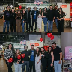More group portraits with friends and family holding heart-shaped balloons. We make sure to document everyone who was part of your special day, creating memories not just for you, but for your loved ones too.