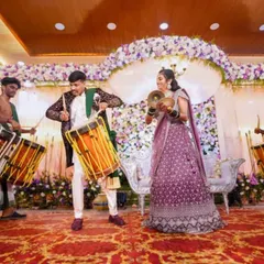 Making a couple's special day truly unforgettable. We love getting the bride and groom involved, creating a unique, interactive Chendamelam experience for their wedding celebration that guests will talk about for years.