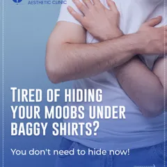 Tired of hiding your chest under baggy shirts? Gynecomastia, or enlarged male breasts, is a common condition, and you don't have to hide it. We have a solution.