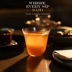 Every sip should be an invitation to stay a little longer. This cocktail, glowing in the low light, is crafted to be savored, offering a complex taste that unfolds with time. It is part of the afterglow experience.