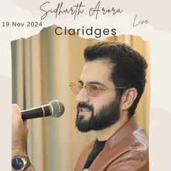 A graphic from my live show at The Claridges, a luxury hotel in New Delhi. I am experienced in providing premium musical entertainment for the hospitality industry.