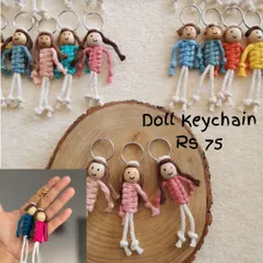 These little doll keychains are so cute and playful. They are a hit with kids as bag charms and make for really unique party favors.
