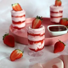 My Strawberry Mousse is pure WOW! It's made with creamy, delightful layers of fresh strawberry puree and light mousse. It's only available for a limited time, so enjoy it while you can.