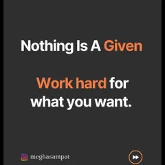 Nothing is a given. You have to work hard for what you want. Dance teaches you that progress comes from consistent effort and dedication.