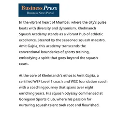 We are thrilled to be featured in publications like Business Press. This article highlights our ethos, steered by my journey as a certified coach and my passion for nurturing talent.