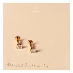 These timeless diamond studs are ethically made and designed to last forever. They are a fundamental piece of any trousseau, perfect for daily wear and small functions.