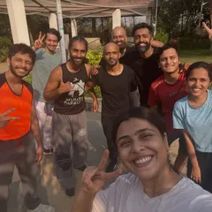 All smiles after an outdoor training session. The best part of movement is sharing it with others, pushing each other, and enjoying the journey together.