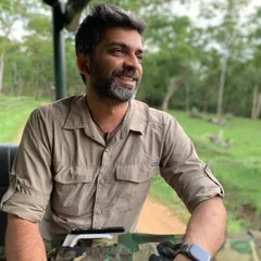 A happy moment in the safari jeep. The joy of being in the jungle and sharing it with fellow enthusiasts is what makes my job so rewarding.