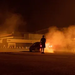 This shot captures it all: me at the controls, the drift car in action, and my FPV drone hovering nearby, ready to dive in for the chase.