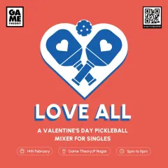 Find your match on and off the court. Our Valentine's Day Pickleball Mixer for singles is a unique way to meet new people while playing a fun sport.