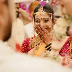 That priceless expression. Capturing the bride's genuine emotion during the ceremony is what it's all about. Her makeup looks flawless even through happy tears.