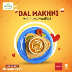 Enjoy the palatable taste of our Dal Makhni, slow cooked to perfection for a rich and creamy texture. Paired with our soft Tawa Parathas, it's a comforting dish that is always a hit at any gathering.