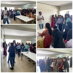 A collage from the NoBroker seminar, showing the interactive nature of the workshop. We cover both the theory and practice of self-defense.