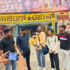 Here’s a behind-the-scenes shot of me, Lucky, and some fans being photographed outside 'The Devil' screening. It shows the real, on-the-ground engagement that happens during my promotions.
