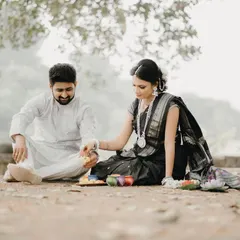 Preparing for the Sankranti rituals together. These photos capture the small, shared activities that build a life together.