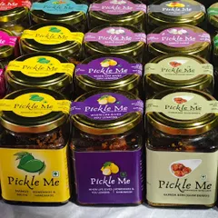 Explore our traditional Indian pickle flavours like Mango Methi, Lemon, and the unique Gunda Keri (Gum Berry). These are timeless recipes passed down from my mother.