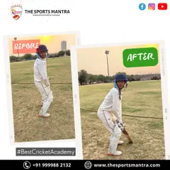 Another example of the magic of progress. This before-and-after comparison clearly shows the improvement in a player's stance and confidence after training at our academy.