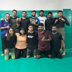 Our Thursday night Jiu-Jitsu class, featuring several of our dedicated female students. Everyone is welcome to join the fun.