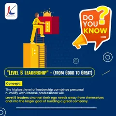 The Power of Level 5 Leadership. This infographic explains a core concept I teach: combining personal humility with intense professional will. Level 5 leaders channel their ego into the larger goal of building a great company, and I can show you how.