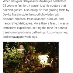 A mention in The Ideal Home & Garden about the rise of grazing tables at luxury events. I am proud to be at the forefront of this trend, turning feasts into immersive experiences.