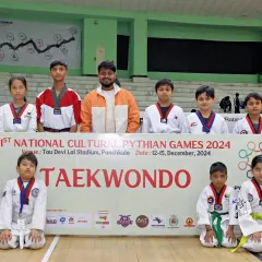 Our team of champions at the 1st National Cultural Pythian Games. We brought home multiple medals, showcasing our talent on a national stage.