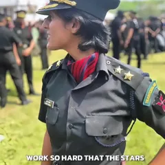 This uniform is not just cloth, it is a responsibility earned through sweat, discipline, and relentless hard work. I will make sure you are worthy of the stars that will one day fall on your shoulders.