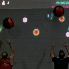 We also offer fitness-based gamification with this interactive medicine ball wall. Players throw balls at projected targets, turning a tough workout into a competitive and engaging game, ideal for fitness events and wellness programs.