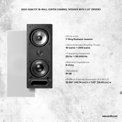 We help you elevate your sound while concealing your speakers. The Vanishing POLK 265-LS in-wall speaker features a patented Power Port bass venting system for rich, dynamic audio without the clutter of traditional speakers.